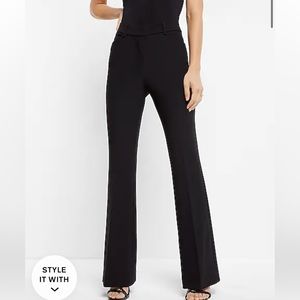 EXPRESS BLACK EDITOR FLARE PANTS